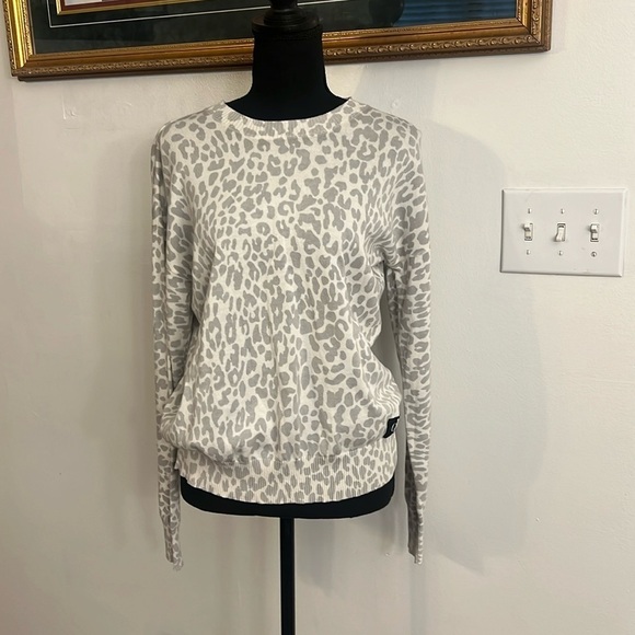 Calvin Klein Jeans Sweaters - Calvin Klein Jeans Cotton Animal Print Sweater, Sz. M.